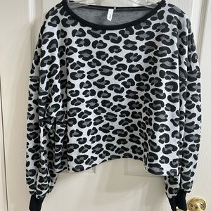 cheetah print sweater